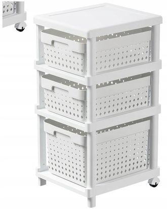 OEM Estanter&iacute;a M&oacute;vil Para Muebles De Ba&ntilde;o Y Cocina Con Ruedas Y Cestas Extra&iacute;bles