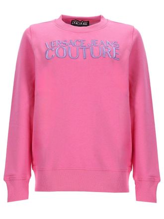 Versace Jeans Couture Crew Neckline Embroidered Logo Sweatshirt