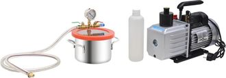 vidaXL Furniture Limited - C&aacute;mara De Vac&iacute;o Con Bomba De 2 Etapas 3,7 L