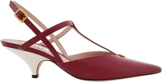 Bally Katy Slingback Leather Pumps, Brand Size 40 ( US Size 9.5 )