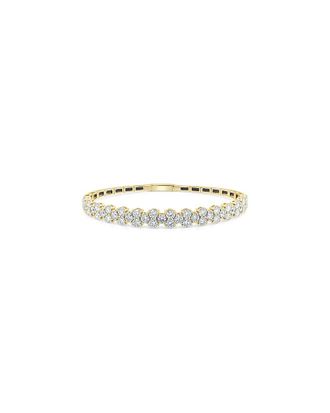 Sabrina Designs 14K 3.90 Ct. Tw. Diamond Flexible Bangle Bracelet