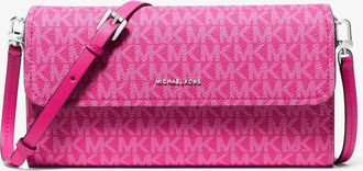 Michael Kors Jet Set Small Signature Logo Convertible Crossbody Bag