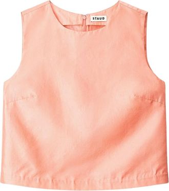 Staud Top Cassia in seta - Rosa