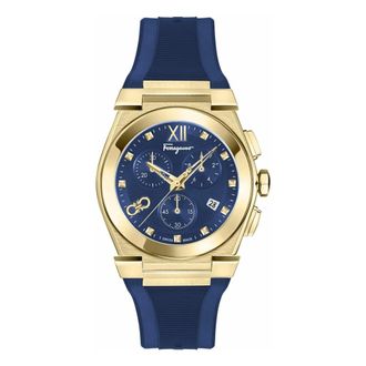 Ferragamo Vega Chrono - unisex - Accessoires - Blauw - Maat: ONE Size