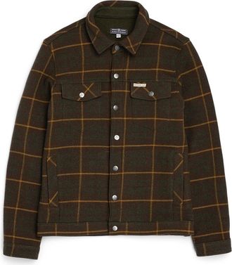 Amundsen Sports Wool Jacket in Hunter Brown Checks at Nordstrom, Size Xx-Large Eu