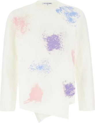 Comme Des Gar&ccedil;ons Ronde hals knitwear - Heren - Ronde hals truien - Wit - XL - Polyester - Truien & Vesten