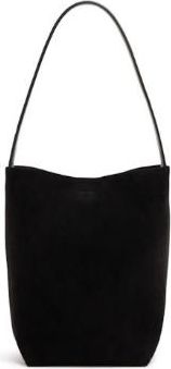The Row Black Suede Medium N/S Park Tote Size M