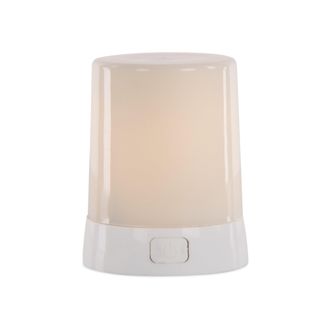 Melrose International LED FIA Flame Designer Candle with White Hue 3H - White