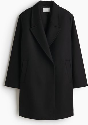 H&M Oversized Mantel aus Wollmix - Schwarz