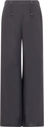 Fabiana Filippi Stijlvolle wijde broek - Dames - Wijde Broeken - Blauw - XL - Broeken