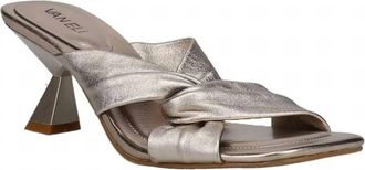 Vaneli Womens Taber Heeled Sandal In Shell Mercury