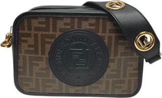 Fendi Pre-owned Cross Body Bags, female, Brown, Size: ONE SIZE Pre-owned Plastic Cross Body Bag