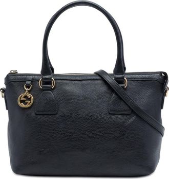 Gucci Pre-owned Gucci Dollar Calfskin GG Charm Satchel Ladies HSVCFNWFJVTMKGGG