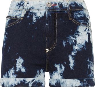 Philipp Plein Dames, Korte broeken, Blauw, Maat: W26 Denim