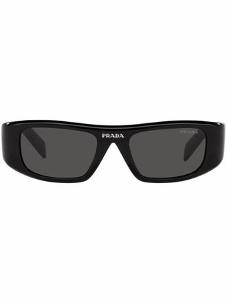 Prada Occhiali da sole rettangolari - Nero