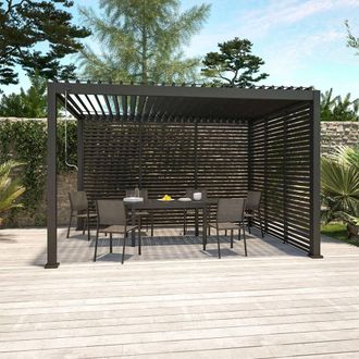 Sweeek 100cm Aluminium Shutter For Triomphe Louvered Pergola in Grey