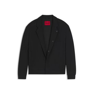 HUGO BOSS Slim-fit jacket in cotton-blend jersey