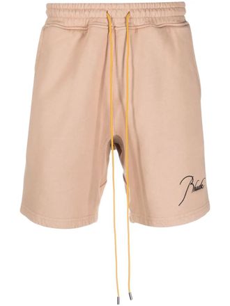 Rhude terry Sand track shorts - Neutrals