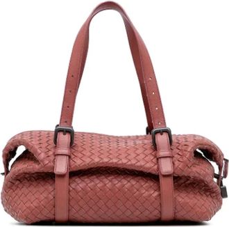 Bottega Veneta Pre-owned Shoulder Bags, female, Red, Size: ONE SIZE Pre-owned Leather shoulder-bags