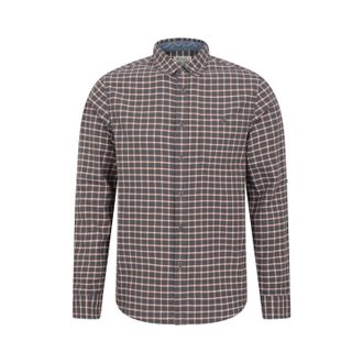 Mountain Warehouse Heren Geruit Biologisch Overhemd (Donkergrijs)