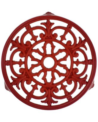 Chasseur Red Enameled Cast Iron Fleur De Lys Trivit