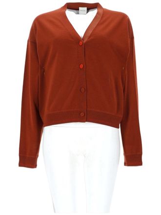 Paul Smith Cropped V-Neck Cardigan With Button-Down Front And Soft Texture
