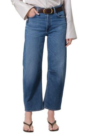 Citizens Of Humanity Miro High Waist Ankle Relaxed Barrel Jeans in Benson Medium Indigo at Nordstrom, Size 28