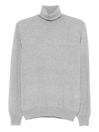 Gran Sasso Cashmere Turtleneck Sweater With Seamless Design