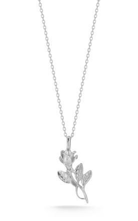 Glaze Jewelry Sterling Silver Rose Necklace