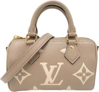 Louis Vuitton Pre-owned Mini Bag - Dames - Vintage Mini Tas - Beige - ONE Size - Leer - Vintage