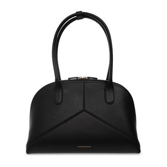 Victoria Beckham Tassen, Dames, Zwart, ONE Size, Leer, Doctor Small Leren Tas