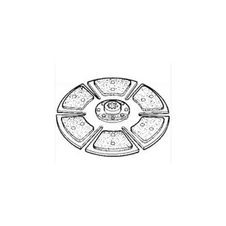 CARRARO Disco centrale rigido CARRARO per trattore agricolo 68.2 68.4 78.2 15586