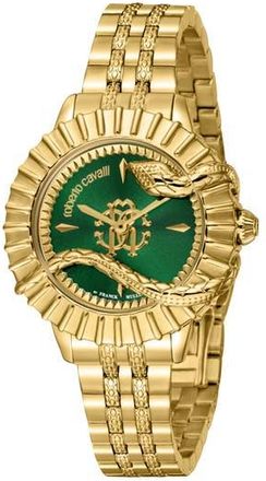 Roberto Cavalli Bracelet Watch, 33mm in Gold at Nordstrom Rack