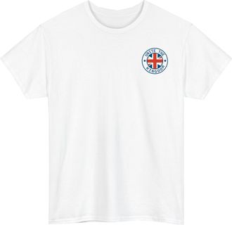 Generic United The Kingdom Emblem T-Shirt - Vintage UTK UK Flag Tee - British Pride Patriotism Shirt White