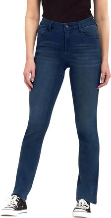 1822 Denim Sheila Mid-Rise Slim Straight Jeans In Lanie Wash