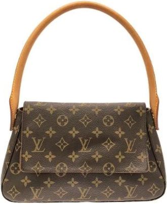 Louis Vuitton Borsa a spalla Monogram Mini Looping Pre-owned - - Pre-owned - Donna - Marrone - ONE SIZE