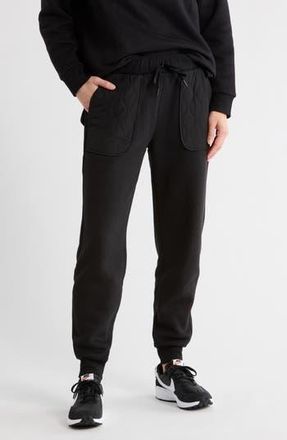 90 Degree by Reflex Silicon Fleece Joggers in Black at Nordstrom Rack, Size X-Large