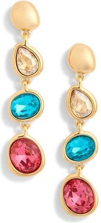 Eye Candy Los Angeles Gabrielle Cubic Zirconia Drop Earrings in Gold at Nordstrom Rack