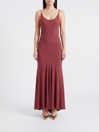 Erika Cavallini Semi Couture Abito lungo in misto seta