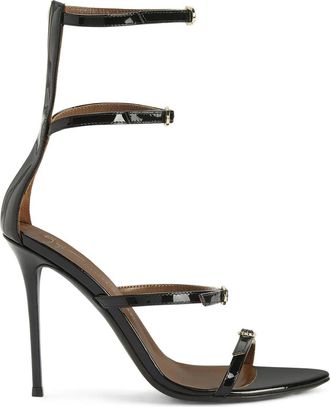 Giuseppe Zanotti Sandali Giselle con fibbia 105mm - Nero
