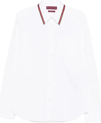 Gucci Striped-collar Shirt