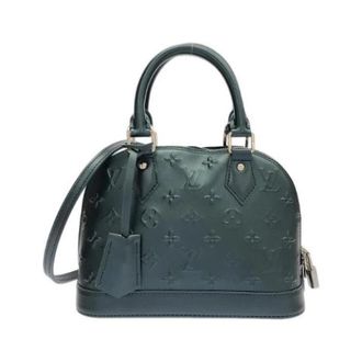 Louis Vuitton Pre-owned Monogram Alma BB Handbag - Dames - Vintage Handtas - Blauw - ONE Size - Leer - Vintage