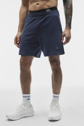 Alo | 7 Double Take Short in Navy, Size: Medium