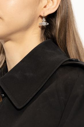 Vivienne Westwood Grace Brass Earrings, Womens, Silver