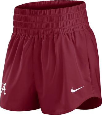 Nike Alabama Primary Logo One Nike Womens Dri-FIT College Shorts in Red | 02OW69WABN-KBF