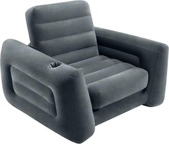 Intex Sill&oacute;n Cama Extra&iacute;ble Gris Oscuro 117x224x66 Cm Intex