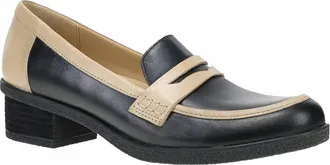 Dansko Womens Danica Waterproof Penny Loafers In Black Dune
