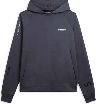 Freddy Felpa con cappuccio in jersey e stampe trasparenti