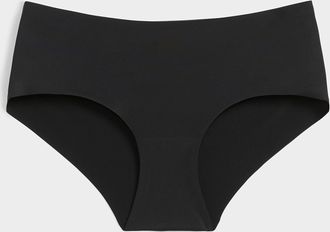 Miiyu Womens Plain laser-cut stretch Hipster Panties Nylon