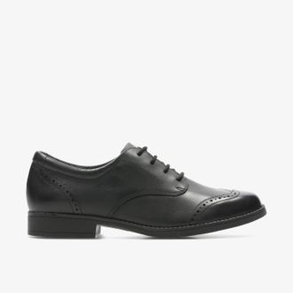 Clarks Sami Walk Y Zwarte Leren Schoenen